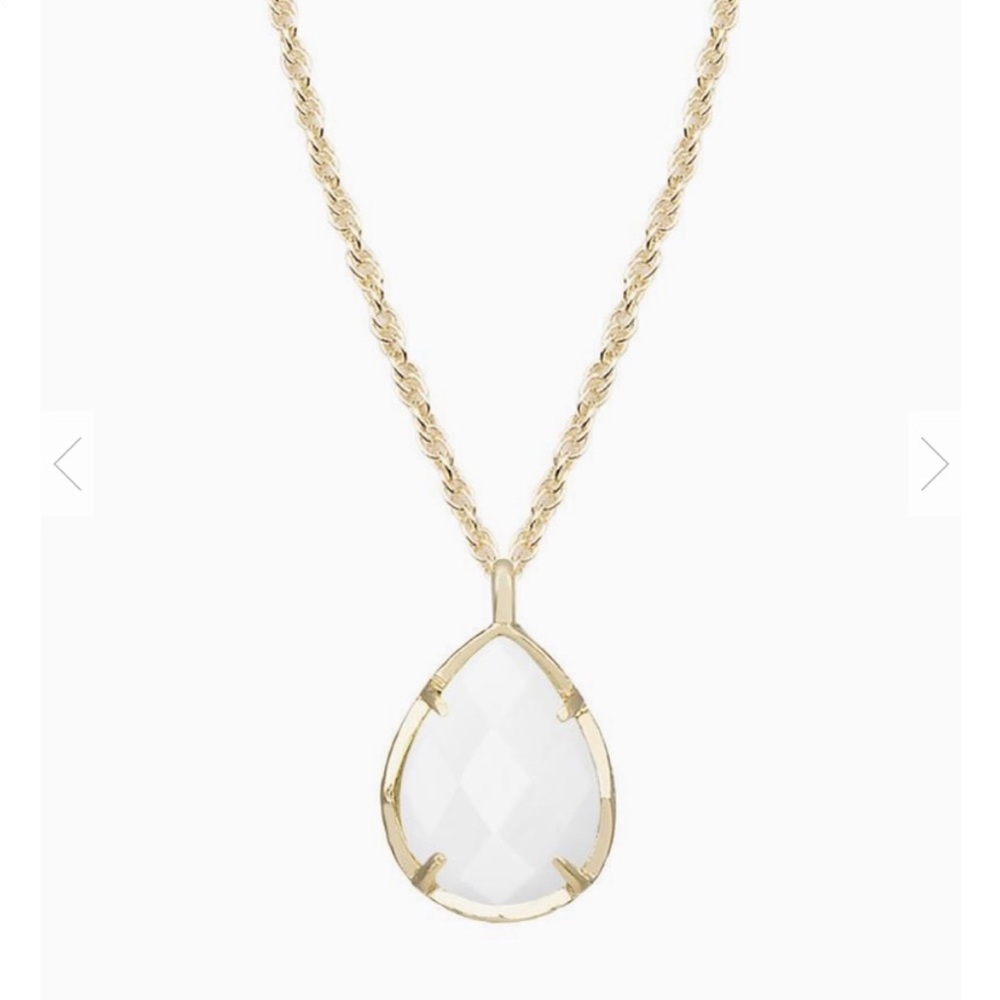 KENDRA SCOTT WHITE PENDANT KIRI NECKLACE PERFECT CONDITION